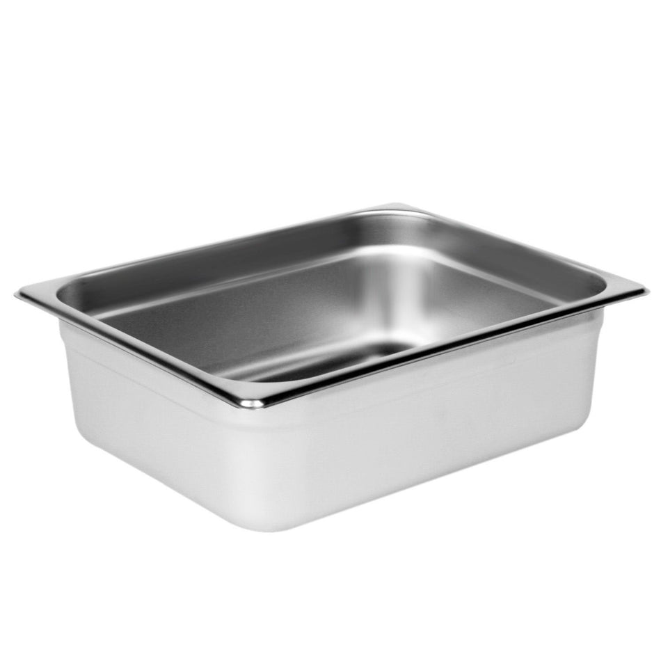 Half Size, 4" Deep, Anti-Jam, Heavy-Duty , Stainless Steel 18-8, 304 Material, True 25 Gauge, Dishwasher Safe, No Microwave, Oven Safe, NSF