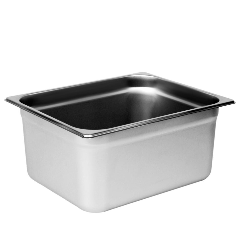 Half Size, 6" Deep, Anti-Jam, Heavy-Duty , Stainless Steel 18-8, 304 Material, True 25 Gauge, Dishwasher Safe, No Microwave, Oven Safe, NSF