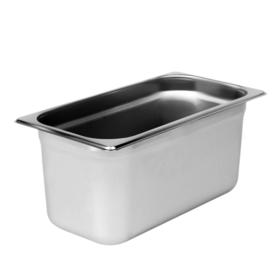 Third Size, 6" Deep, Anti-Jam, Heavy-Duty , Stainless Steel 18-8, 304 Material, True 25 Gauge, Dishwasher Safe, No Microwave, Oven Safe, NSF