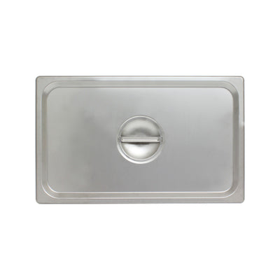 Thunder Group STPA5000C 20 Inch Solid Steam Table Pan Cover Stainless Steel with Handle