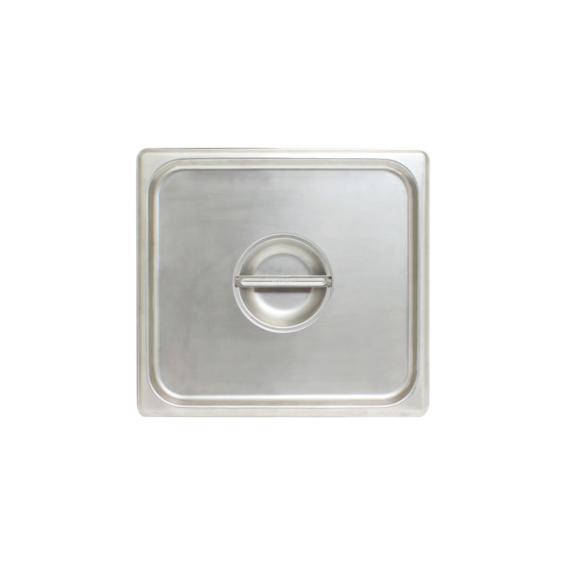 Thunder Group STPA5120C 12 Inch Solid Steam Table Pan Cover Stainless Steel with Handle