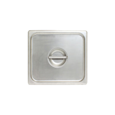 Thunder Group STPA5120C 12 Inch Solid Steam Table Pan Cover Stainless Steel with Handle