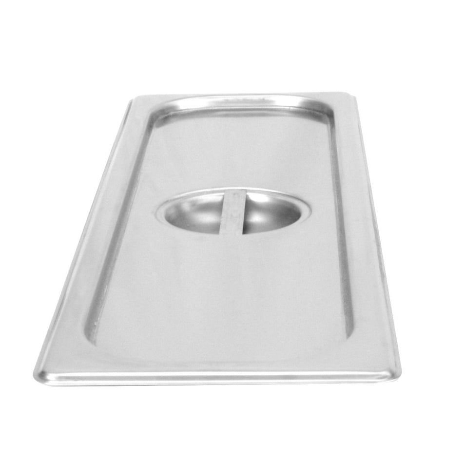 Solid Cover for Half Size Long Steam Pans, Stainless Steel 18-8, 304 Material, True 24 Gauge, Dishwasher Safe, No Microwave, Oven Safe, NSF
