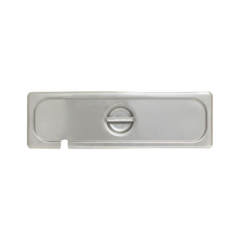 Thunder Group STPA5120CSL 21 Inch Long Slotted Steam Table Pan Cover Stainless Steel with Handle