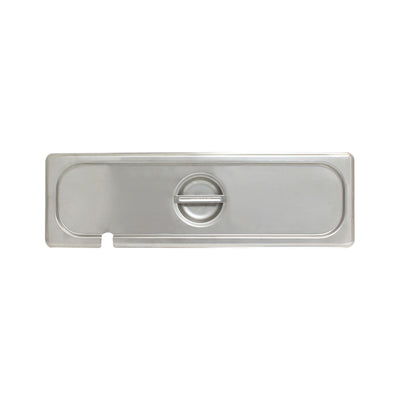 Thunder Group STPA5120CSL 21 Inch Long Slotted Steam Table Pan Cover Stainless Steel with Handle