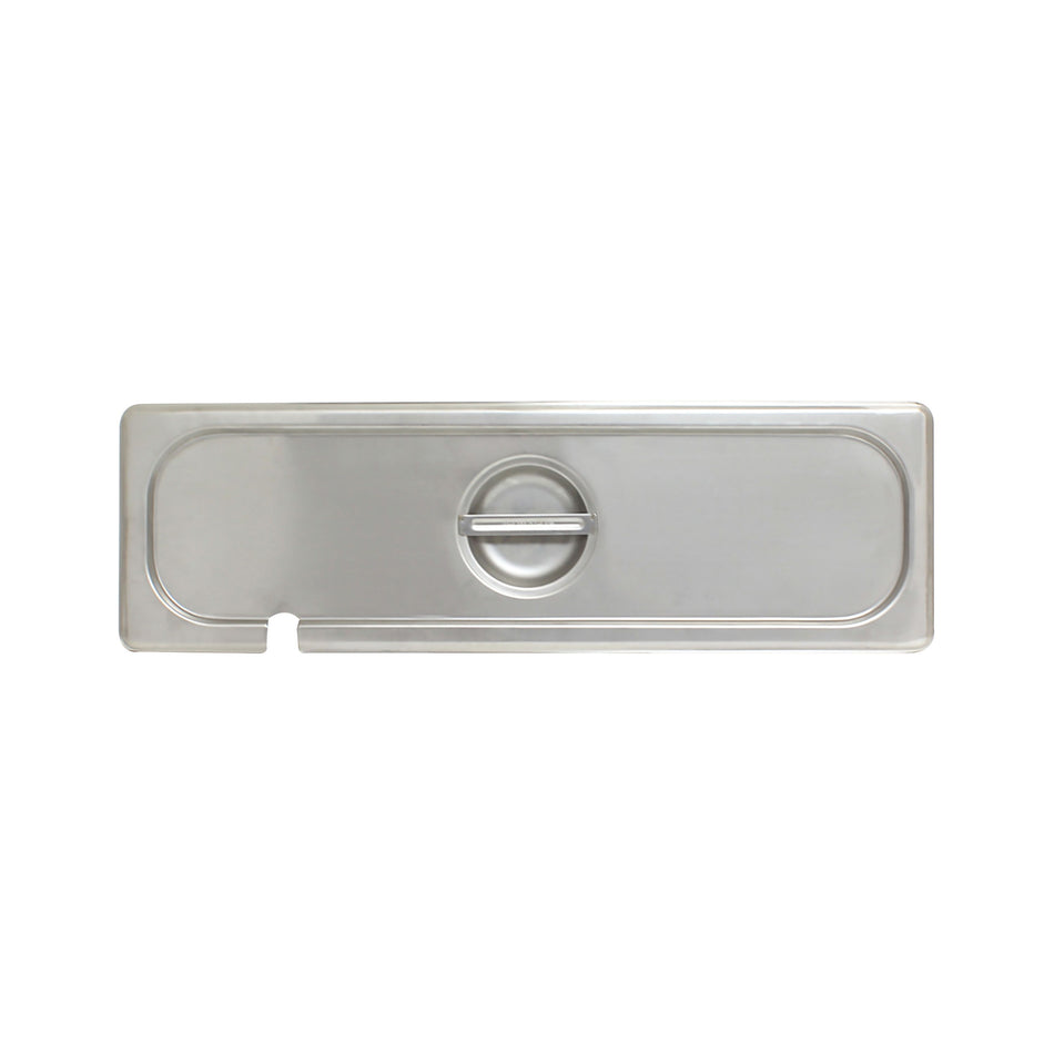 Slotted Cover for Half Size Long Steam Pans, Stainless Steel 18-8, 304 Material, True 24 Gauge, Dishwasher Safe, No Microwave, Oven Safe, NSF
