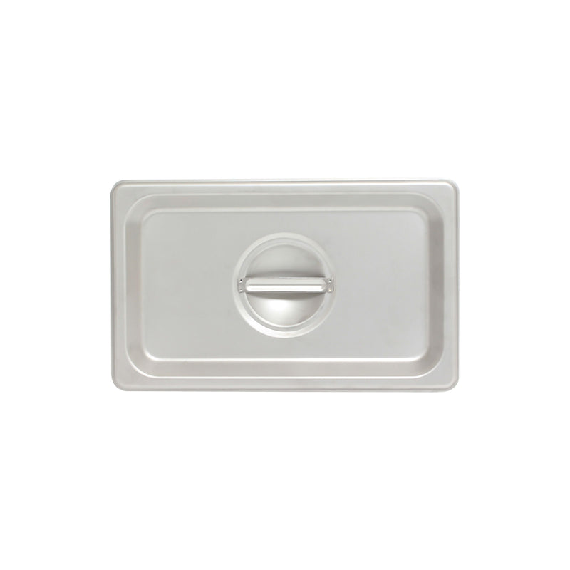 Thunder Group STPA5130C 12 Inch Solid Steam Table Pan Cover with Handle Stainless Steel