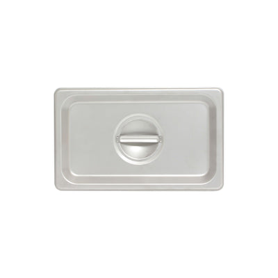 Thunder Group STPA5130C 12 Inch Solid Steam Table Pan Cover with Handle Stainless Steel