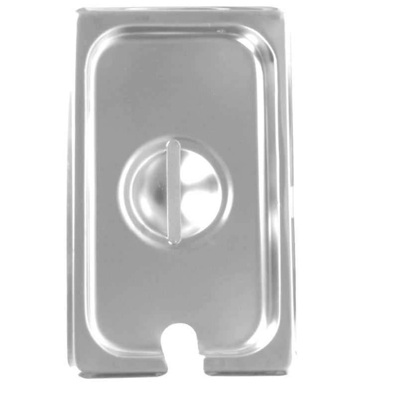 Thunder Group STPA5130CS 12 Inch Slotted Steam Table Pan Cover Stainless Steel with Handle