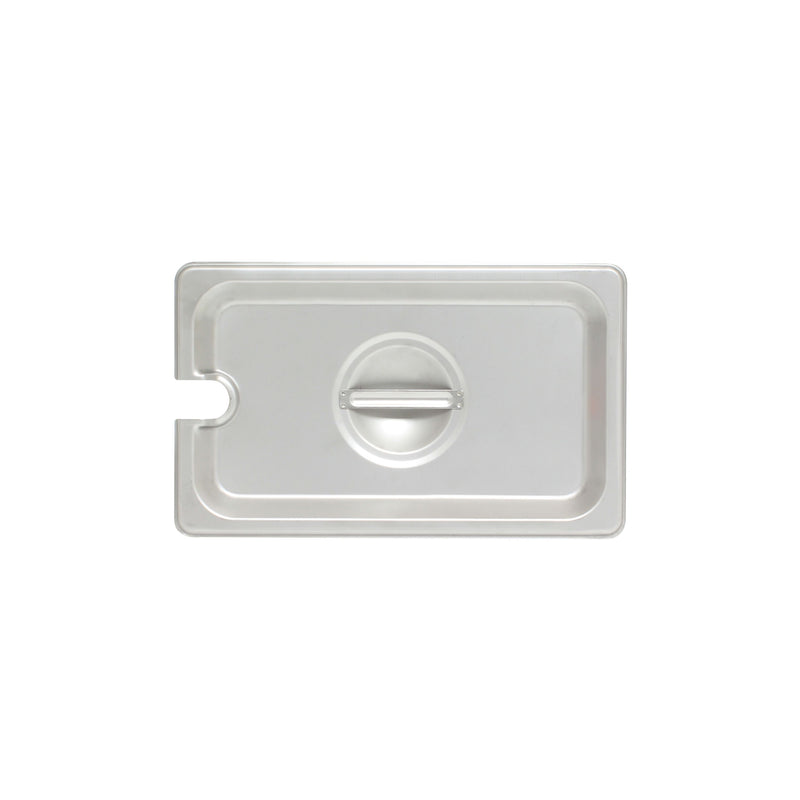 Thunder Group STPA5140CS 10 Inch Steam Table Pan Cover Slotted With Handle Stainless Steel