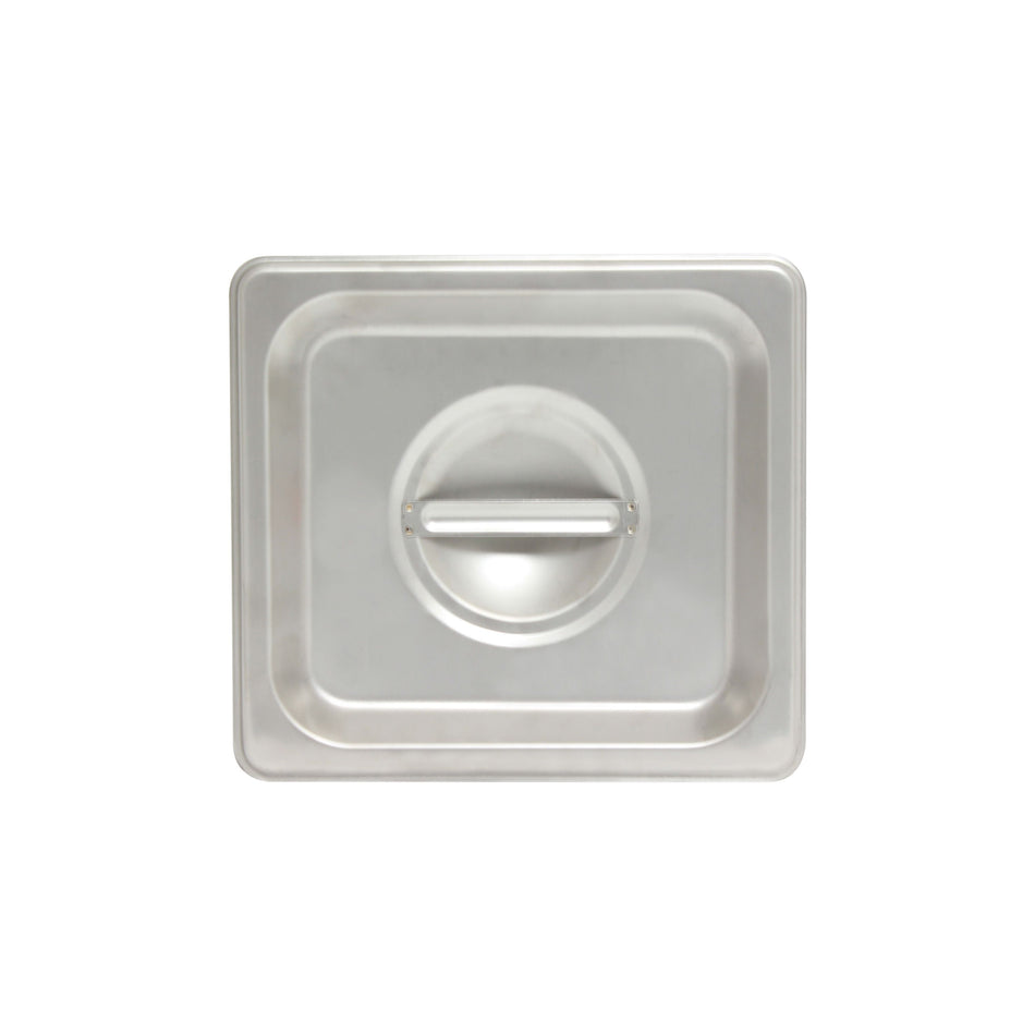 Solid Cover for Sixth Size Steam Pans, Stainless Steel 18-8, 304 Material, True 24 Gauge, Dishwasher Safe, No Microwave, Oven Safe, NSF
