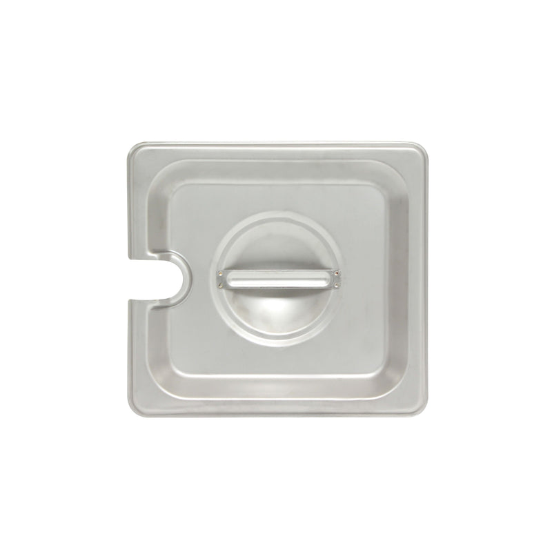 Thunder Group STPA5160CS 6.93 Inch Slotted Steam Table Pan Cover Stainless Steel with Handle
