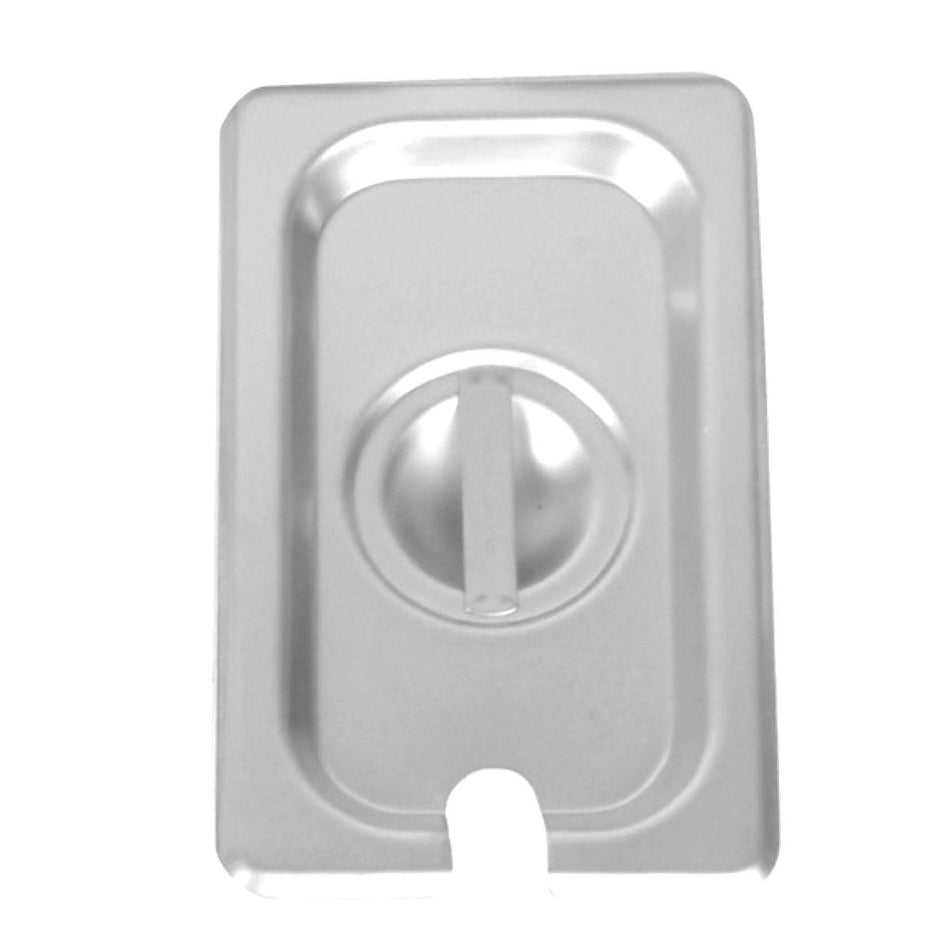Slotted Cover for Ninth Size Steam Pans, Stainless Steel 18-8, 304 Material, True 24 Gauge, Dishwasher Safe, No Microwave, Oven Safe, NSF