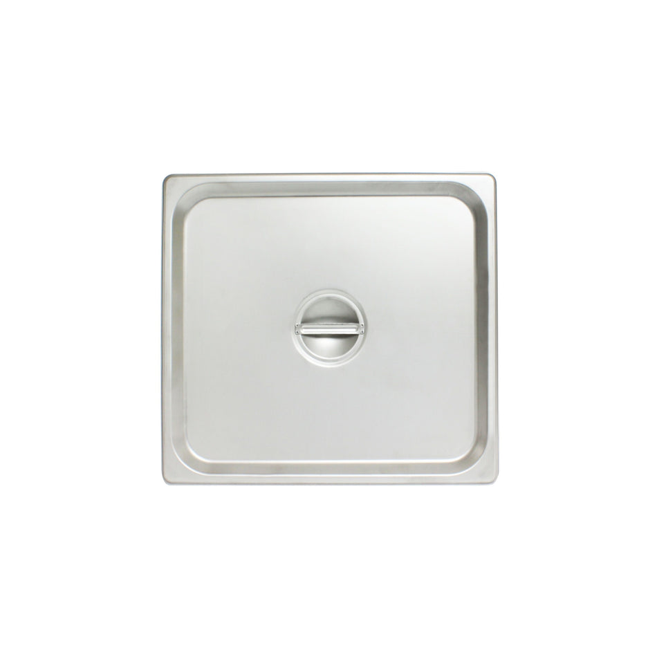 Solid Cover for Two-Thirds Size Steam Pans, Stainless Steel 18-8, 304 Material, True 24 Gauge, Dishwasher Safe, No Microwave, Oven Safe, NSF