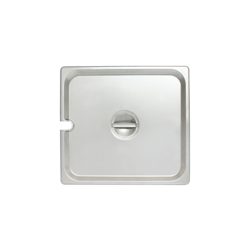 Thunder Group STPA5230CS 13 Inch Slotted Steam Table Pan Cover With Handle Stainless Steel