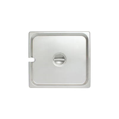 Thunder Group STPA5230CS 13 Inch Slotted Steam Table Pan Cover With Handle Stainless Steel