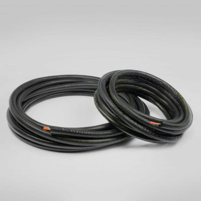 Streamline 40820500B6C, 1/4 in x 1/2 in x 50 ft Mini Split Line Set, Insulated Copper Lines, 1/2 in Insulation on Both Lines, Sweat Connections