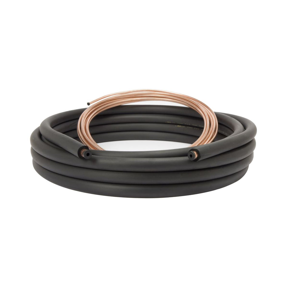 Streamline 61220400, 3/8 in x 3/4 in x 40 ft AC Line Set, Insulated Copper Refrigerant Lines, 1/2 in Insulation on Both Lines, Sweat Connections