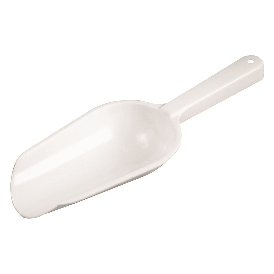 Winco CR-849W Bar Maid 8 oz Polyethylene Round Bowl Scoop