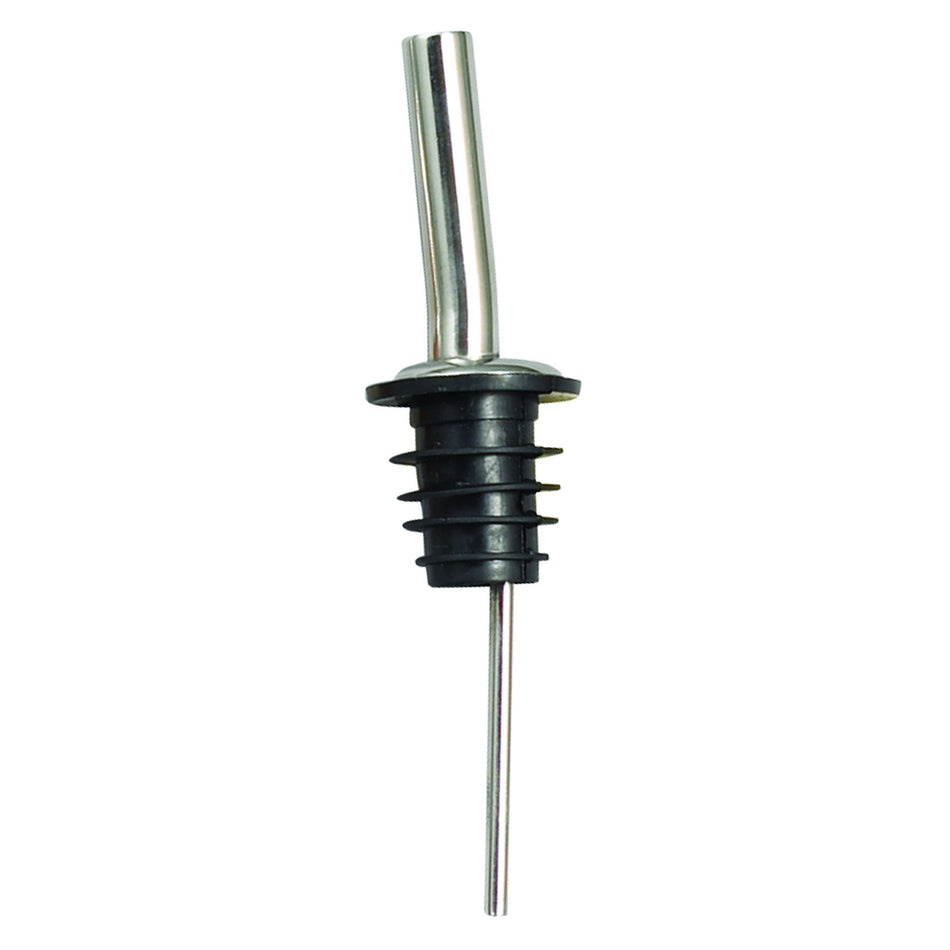 Winco PPM-4J Metal Pourers, Jet Spout, Black Plastic Stopper