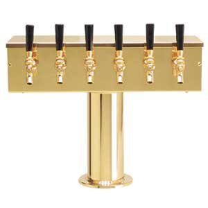 Micro Matic DS-256-PVDKR 20 Inch Glycol Cooled Draft Beer Tower Countertop