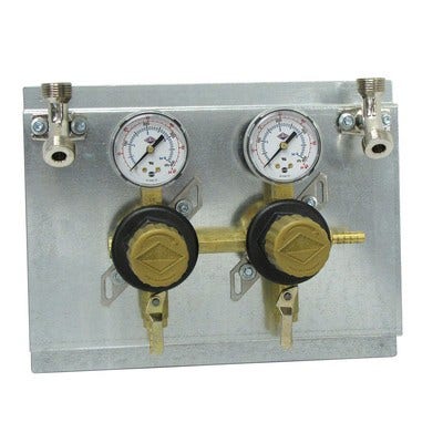 Taprite Nitrogen or CO2 Secondary Beer Regulator Panel 2P2P