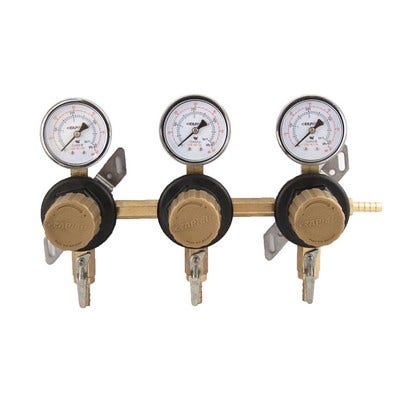 Taprite Secondary Gas Regulator - 3-Product / 3-Pressure Nitrogen & CO2 Control