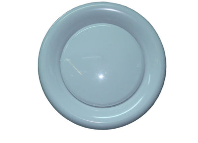 The Metal Shop 005124, 4 Return Air Grille, White Plastic, Steel Wall & Ceiling Vent Cover, 005 Series