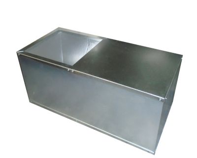The Metal Shop - 003-510 - Metal Coffin Box 46" x 26" x 19"