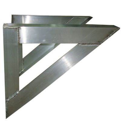 The Metal Shop - 007-840 - 3" W x 18" H x 24" L Aluminum Wall Brackets, Max Capacity 400 lbs