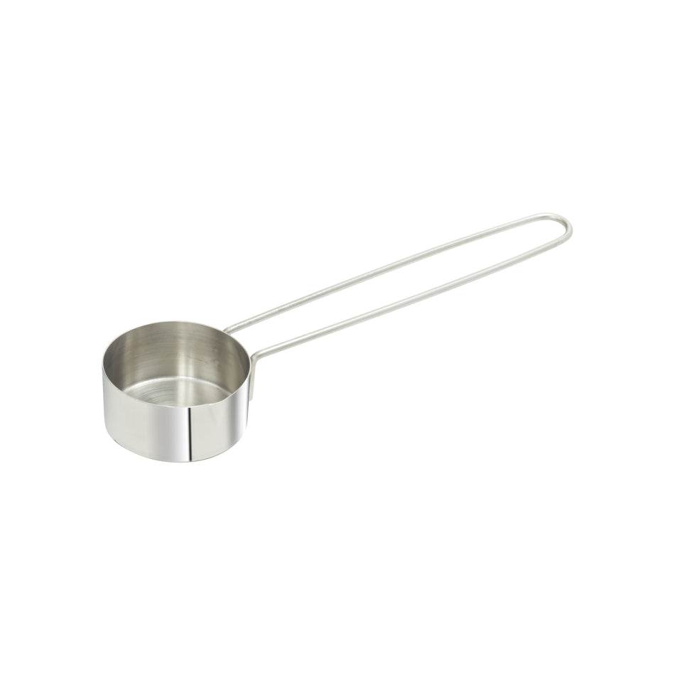Winco MCPL-025C Stainless Steel Measuring Cup with 6" Long Loop Handle, 1/4 Cup
