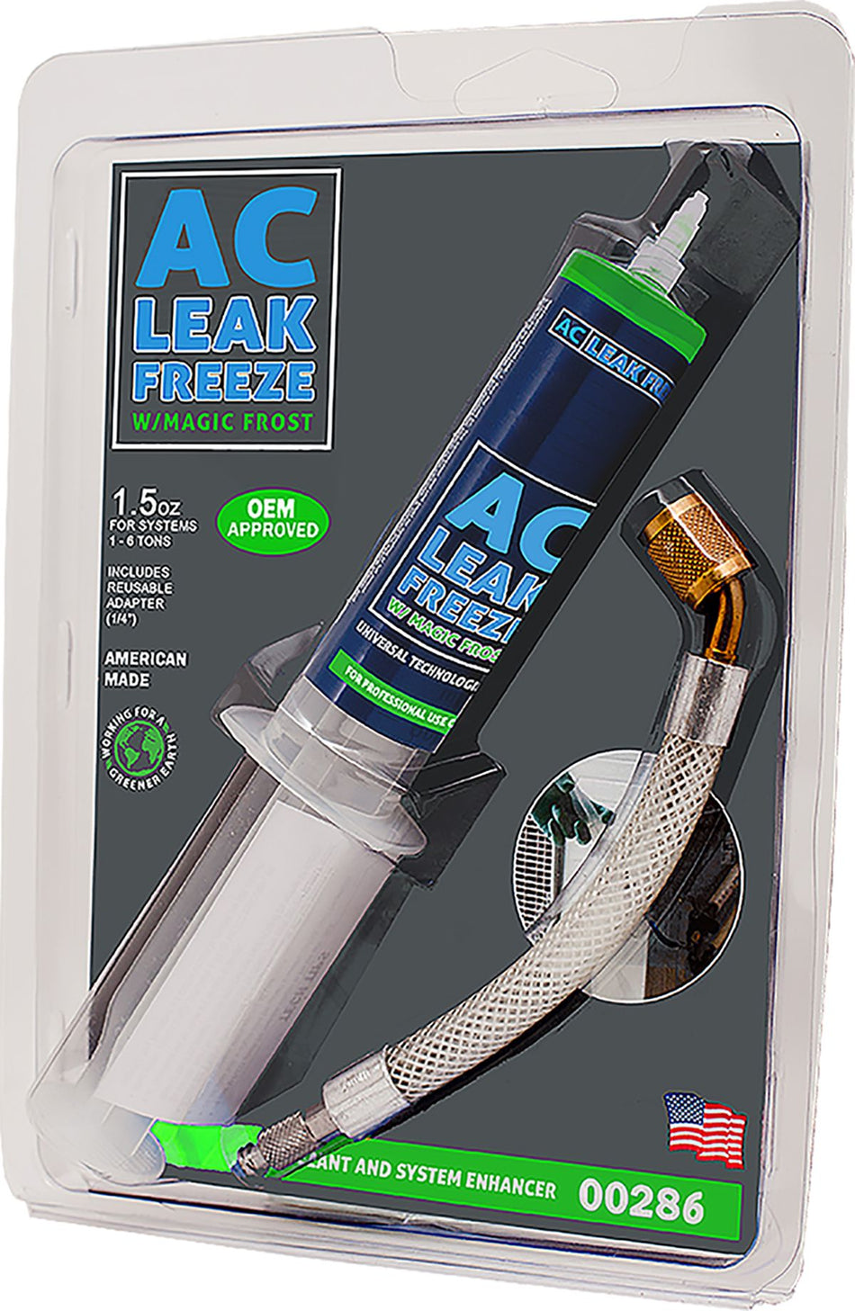 TRADEPRO 45338, TP00286 - A/C Leak Freeze 1.5 oz with Magic Frost and 1/4 in Adapter