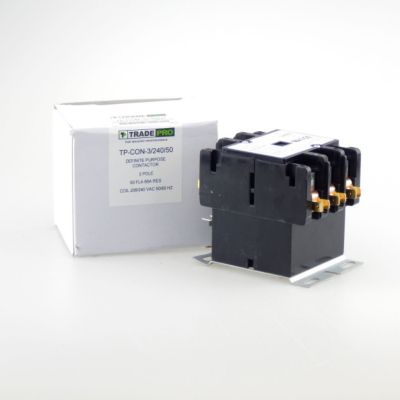 TRADEPRO® Contactor 50 Amp 240 VAC Coil 3-Pole TP-CON-3/240/50