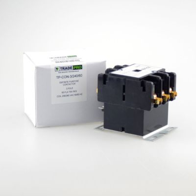 TRADEPRO® Contactor 60 Amp 240 VAC Coil 3-Pole TP-CON-3/240/60