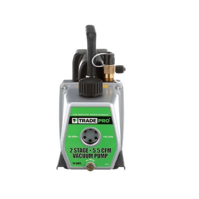 TRADEPRO® Vacuum Pump 1/2 HP 15 Microns TP-5VP2