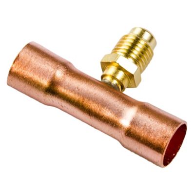 TRADEPRO® Access Tee 2 1/2" x 1/2" x 1/2" Flare Brass, Copper TP-8412