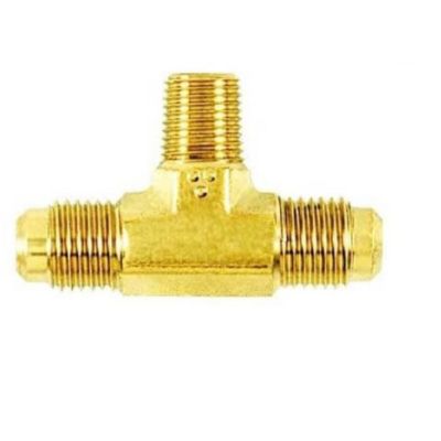 TRADEPRO® Access Valve 1/8" x 1/4" Sweat or Braze Brass Flare Mpt TP-9616