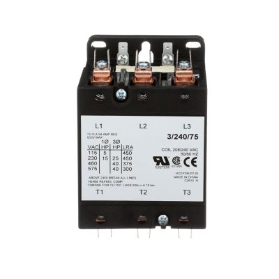 TRADEPRO® Contactor 75 Amp 240 VAC Coil 3-Pole TP-CON-3/240/75