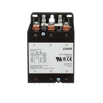 TRADEPRO® Contactor 90 Amp 240 VAC Coil 3-Pole TP-CON-3/240/90