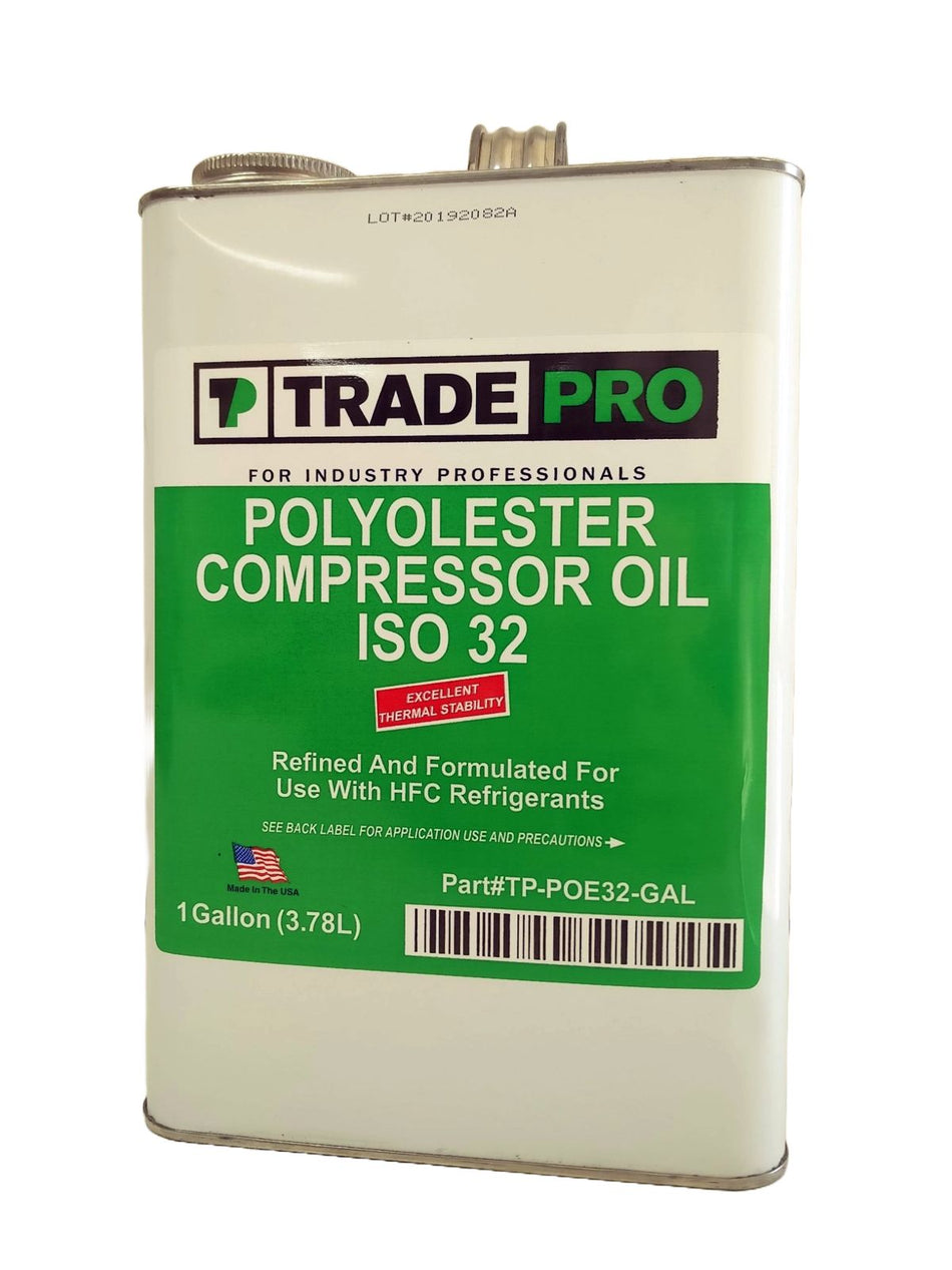 TRADEPRO TP-POE32-GAL, Polyol-Ester based refrigeration lubricant, 1 Gallon