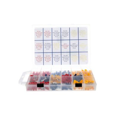 TRADEPRO® Solderless Terminal Crimped Pack of 510 TP-TERMKITDELUXE