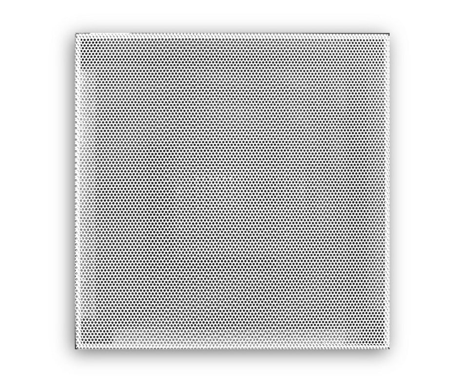 TRUaire 1120DBS, 24x24 Perforated T-Bar Lay-In Return Air Grille, White Steel Wall & Ceiling Vent Cover