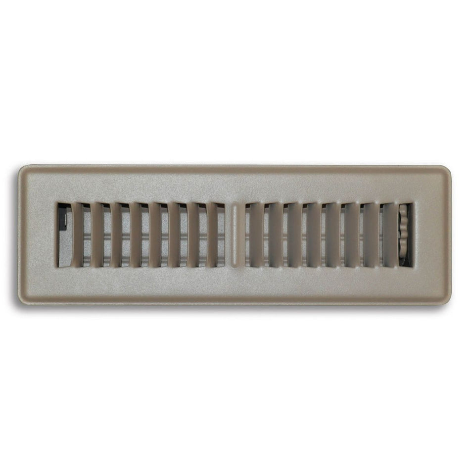 TRUaire 150MB02X10, 2x10 Floor Return Air Grille, Brown Steel Floor Vent Cover, 150MB Series