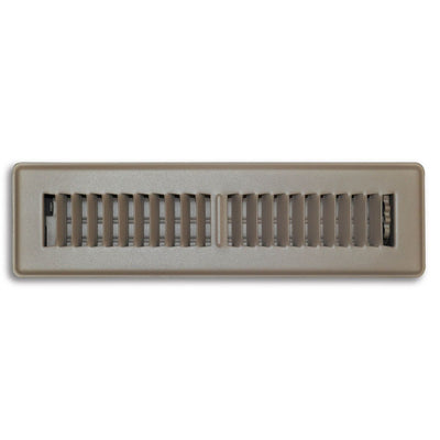 TRUaire 150MB02X12, 2x12 Floor Return Air Grille, Brown Steel Floor Vent Cover, 150MB Series