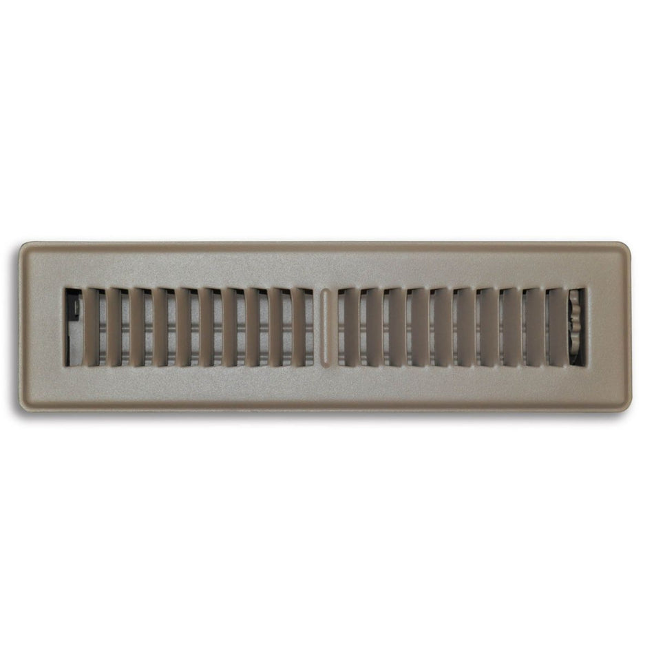 TRUaire 150MB02X12, 2x12 Floor Return Air Grille, Brown Steel Floor Vent Cover, 150MB Series
