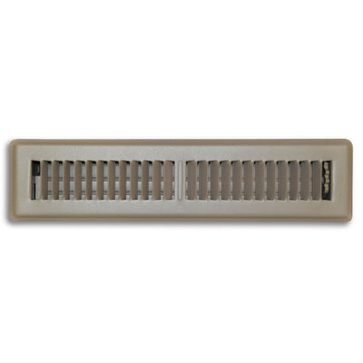TRUaire 150MB02X14, 2x14 Floor Return Air Grille, Brown Steel Floor Vent Cover, 150MB Series