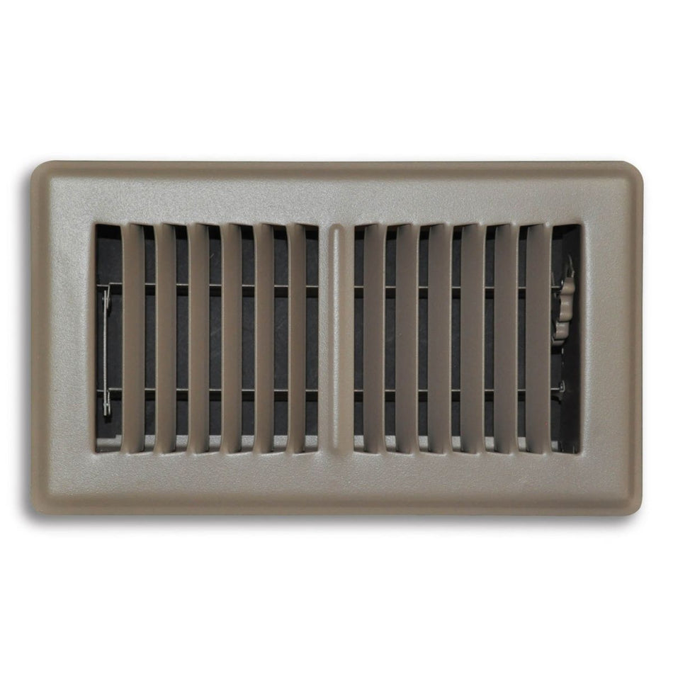 TRUaire 150MB04X08, 4x8 Floor Return Air Grille, Brown Steel Floor Vent Cover, 150MB Series