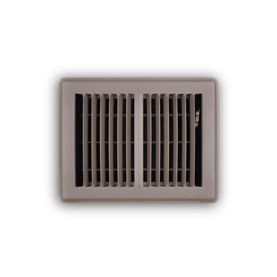 TRUaire 150MB06X08, 6x8 Floor Return Air Grille, Brown Steel Floor Vent Cover, 150MB Series