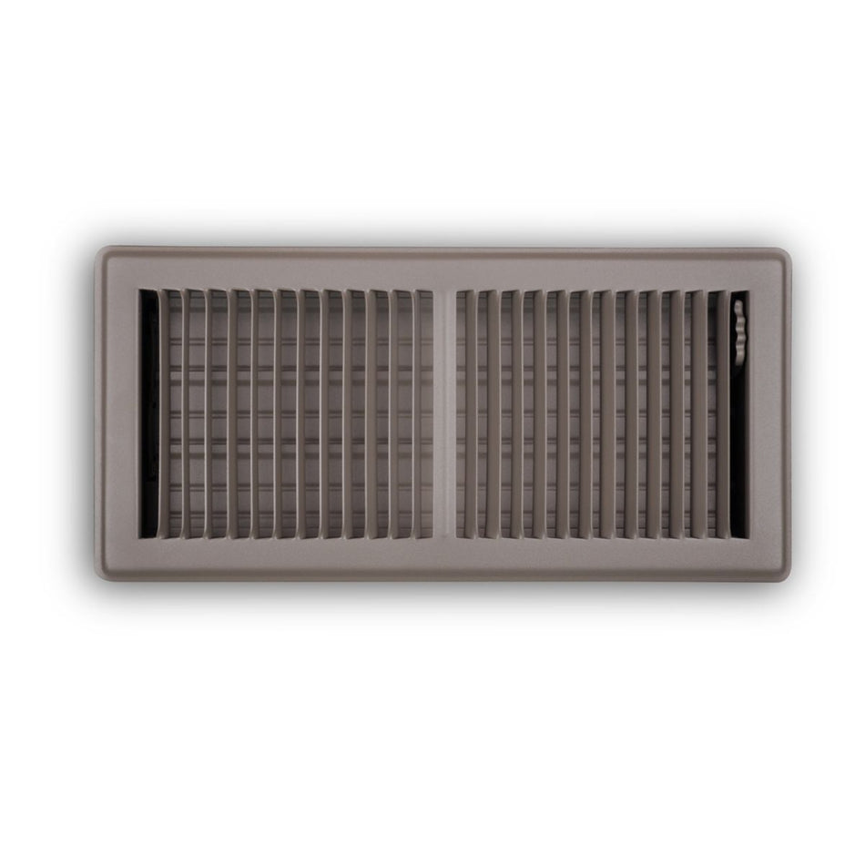 TRUaire 150MB06X14, 6x14 Floor Return Air Grille, Brown Steel Floor Vent Cover, 150MB Series