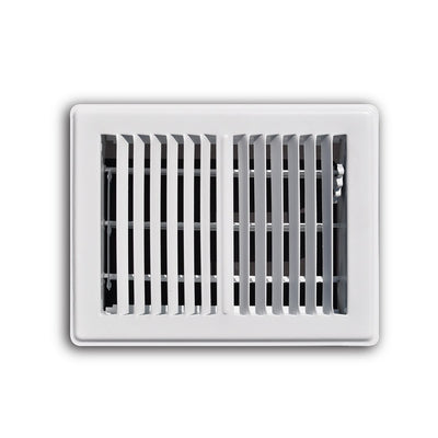 TRUaire 150MW06X08, 6x8 Ceiling Diffuser, White Steel Ceiling Air Vent, 150MW Series